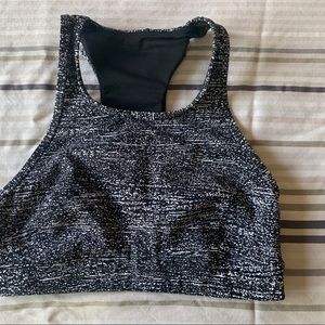 Lululemon Bra, black/white size 6
